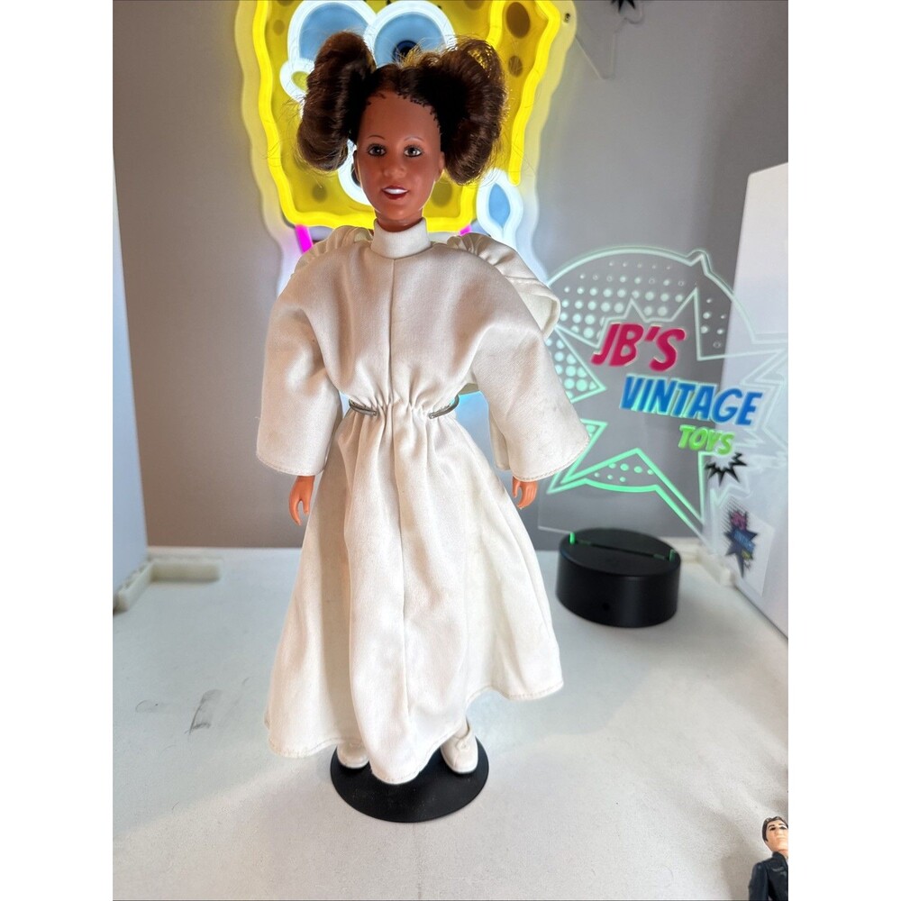 Vintage 1978 Star Wars Princess Leia Organa 12in Kenner, Star Puffs, Cape, Socks